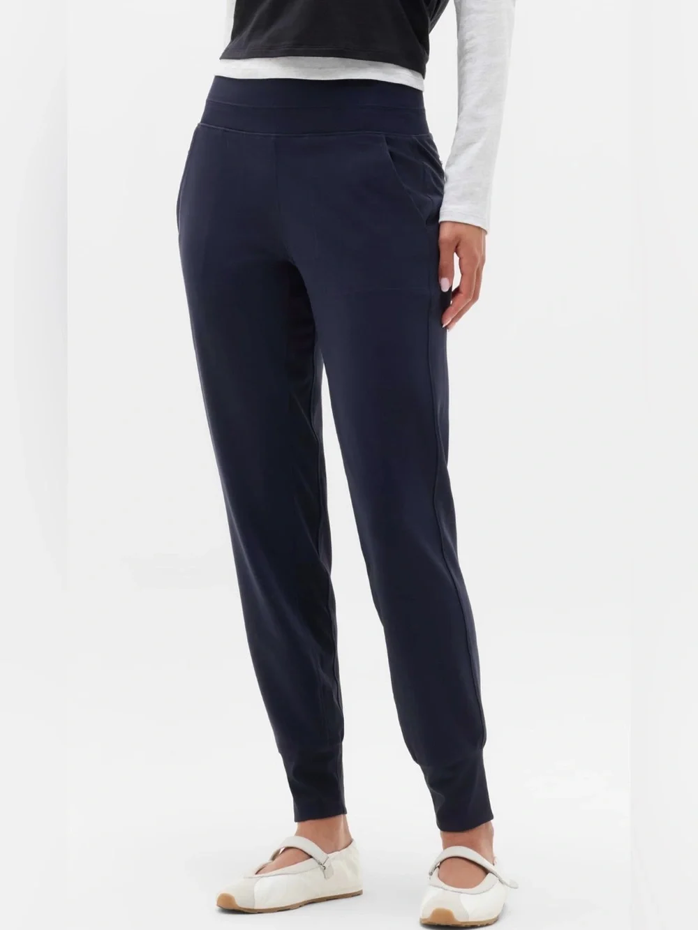 Athleta Navy Blue Track Joggers